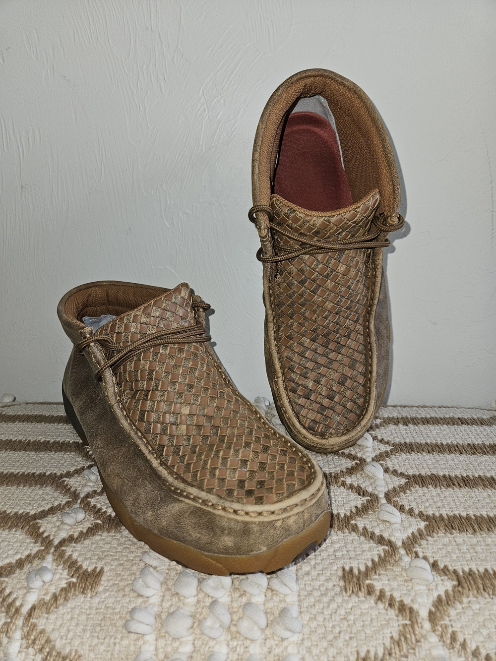 Leather Boots Twisted X Men's Chukka Driving Mocs Bomber Tan Mens Size 9.5 - Picture 8 of 11